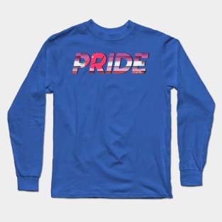 LGBTQ+ PRIDE: Lipstick Lesbian Pride Flag Long Sleeve T-Shirt